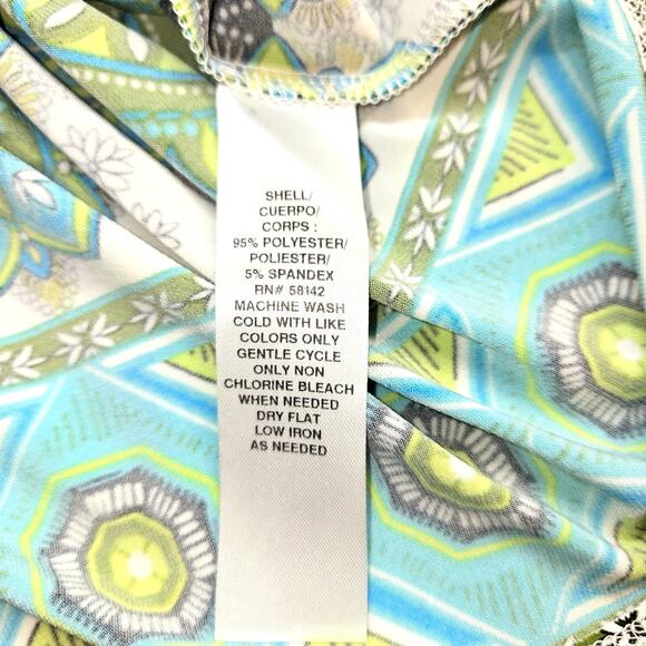 London Times 6 Green Women's Long Sleeve Maxi BOHO Dress Miss Size Small S - Picture 4 of 6